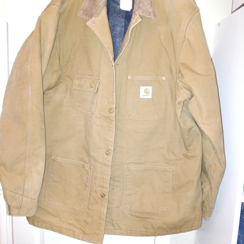 Vintage Carhartt Work / Rancher's Jacket * Brown Military Field Jacket - Picture 4 of 6